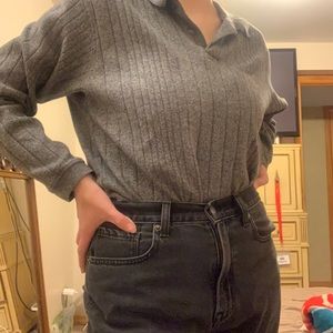 Vintage ribbed rugby shirt
